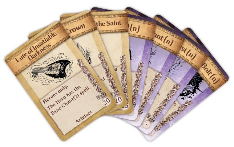 Kings of War Artefact & Spell Cards