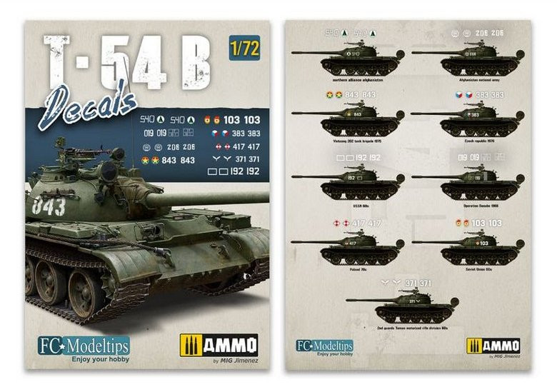 T-54b. Decals 1/72