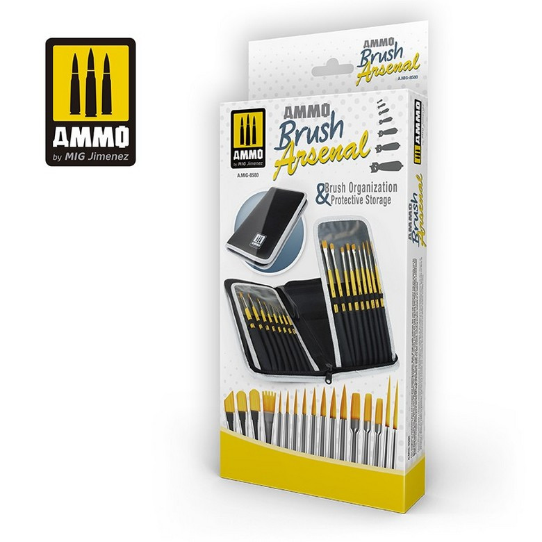 Brush Arsenal. Estuche Organizador y Protector de Pinceles