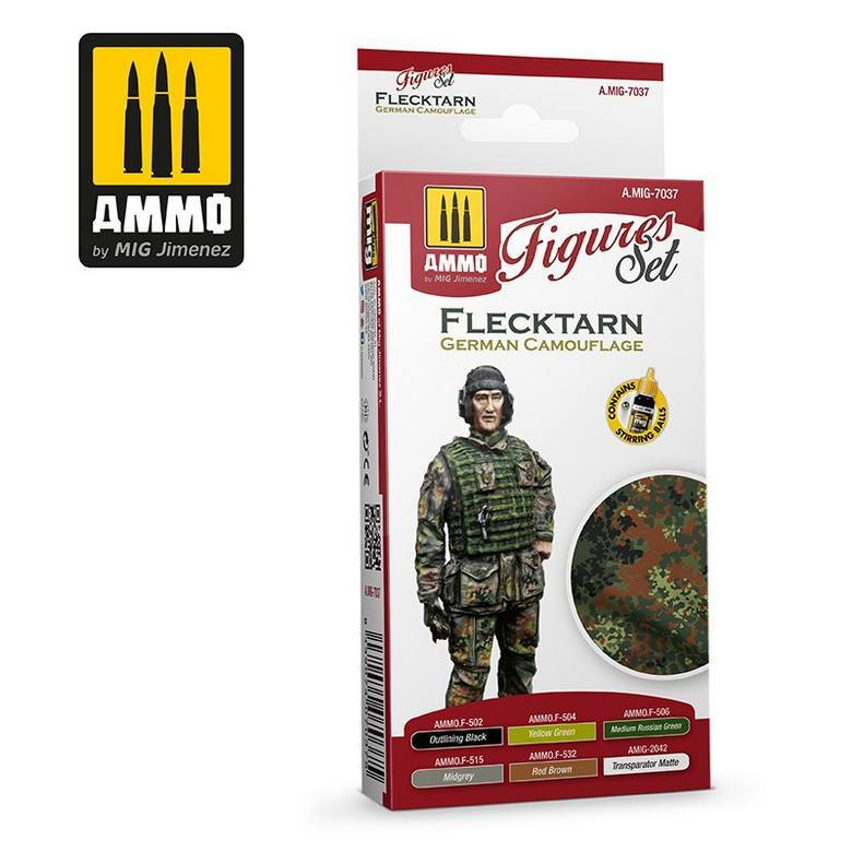 Set de Figuras de Camuflaje Flecktarn Alemán