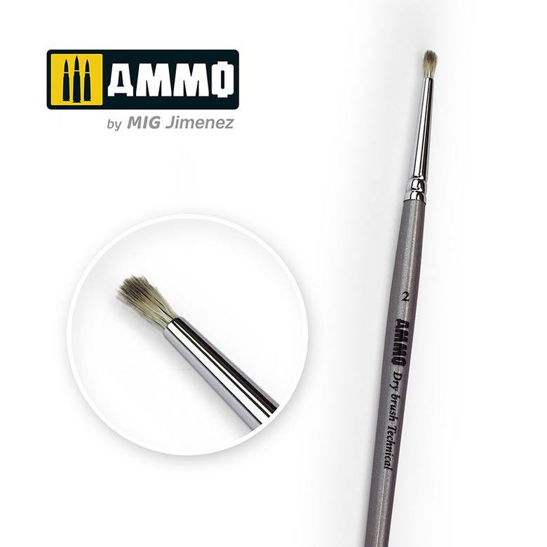 2 Ammo Drybrush Technical Brush