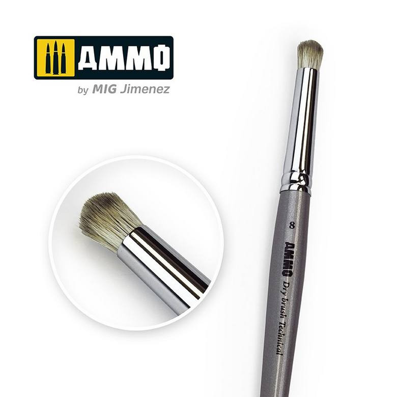 8 Ammo Drybrush Technical Brush