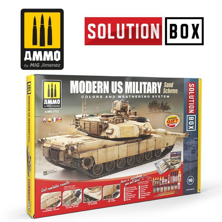 Modern US Military Sand Scheme Solution Box