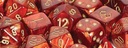 Scarab Scarlet/gold 16mm d6 (12 Dice)