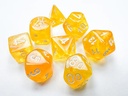 Borealis Polyhedral Canary/white Luminary™ 7-Die Set