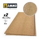 Planchas de Corcho Grano Fino (2mm): 2 Pcs