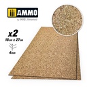 Planchas de Corcho Grano Medio (4mm): 2 Pcs