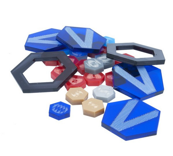 DreadBall Xtreme Acrylic Counters - Blue