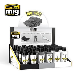 [A.MIG-8155] One Shot Primer Full Rack (3 One Shot Primers X 8 botes)