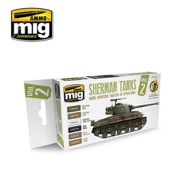 [A.MIG-7170] Set Sherman Tanks Vol. 2 (WWII European Theater of Operations)