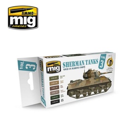 [A.MIG-7171] Set Sherman Tanks Vol. 3 (WWII US Marine Corps)