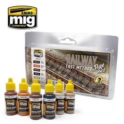 [A.MIG-7471] Railway Fast Method Paint Set