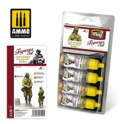 [A.MIG-7040] Japanese Infantry WWII Figures Set