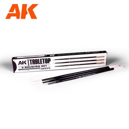 [AK573] Tabletop 3 Brushes Set - 0, 1, 2