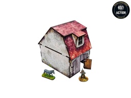 [H00161] WW2 Normandy Coach House w. Chicken Coop (28mm)