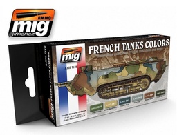 [A.MIG-7110] Set colores de camuflajes franceses de la 1 GM y 2 GM