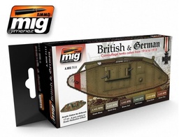 [A.MIG-7111] Set de colores británicos y alemanes de la I GM