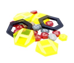 [MGDBX04-2] DreadBall Xtreme Acrylic Counters - Yellow